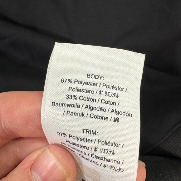 Fred Perry Mens Small Colorblock Hoodie Sweatshirt Black Grey Gold Trim Casual - Picture 7 of 7